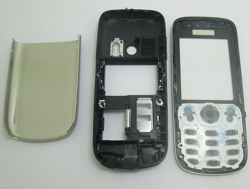 Металлическая клавиатура для Nokia 6303 6303c серебристо черного цвета|Корпусы и рамки