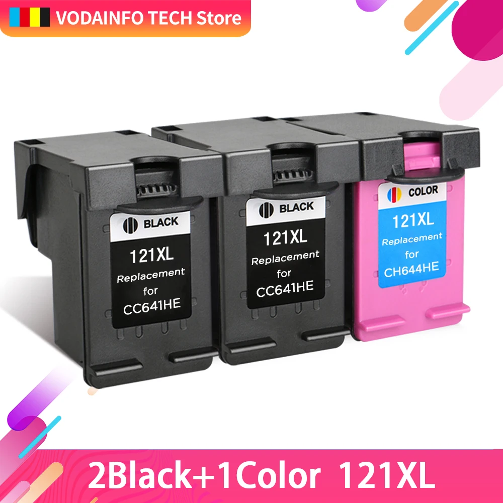 QSYRAINBOW 121XL Совместимый картридж для hp 121 XL принтера Deskjet D2563 F4283 F2423 F2483 F2493 F4275 |