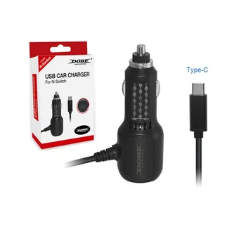 

For Nintend Switch Type C Fast Car Charging Charger Power Adapter Cable NX NS Console Power Supply Input DC12V-24V Plug and Play