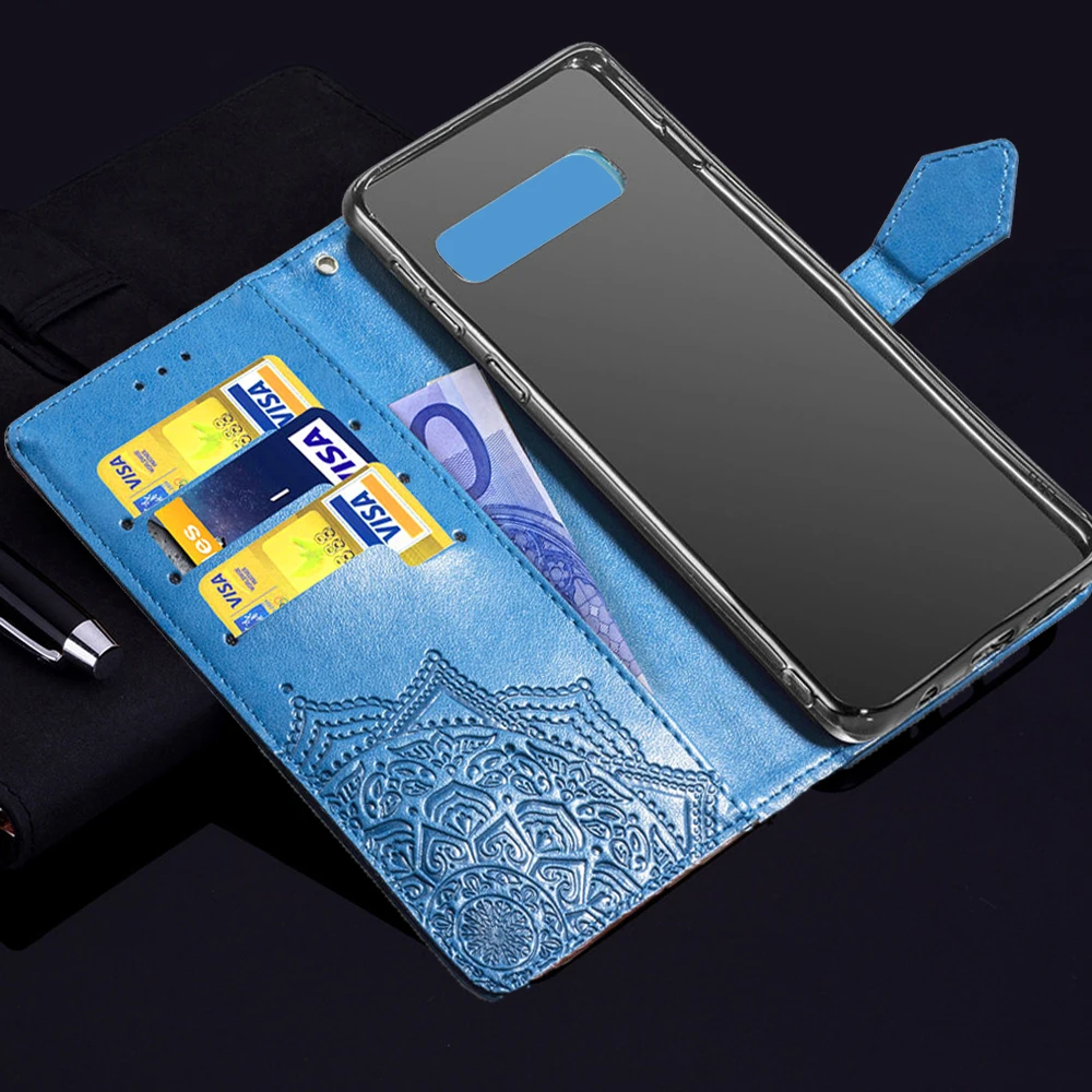 Кожаный чехол для Samsung Galaxy S10 Plus E Lite S9 S8 S7 кошелек чехлы телефонов Note 9 8