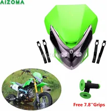 Street Fighters Headlight Fairing Motocross Dirt Bike Offroad Supermoto 20pcs LED Headlamp For Kawasaki KLX/KLR/KSR/KX 450/650