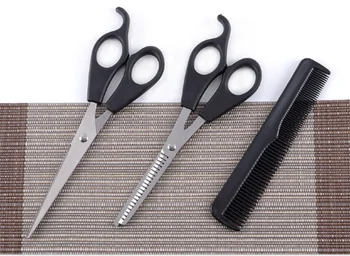 

3pcs Barber Hair Cutting Tool Thinning Hairdressing Shears Scissor Comb Salon Set / by dhl 20sets