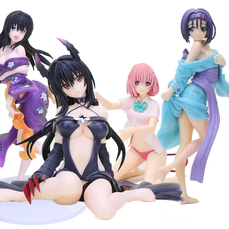 

Kurosaki Meia Yukata Momo Yui Kotegawa Yui Yukata Anime To Love Ru Darkness hot girls Anime PVC Action Figures toys