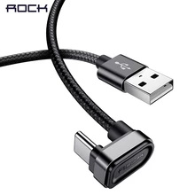 ROCK металлический нейлоновый usb type-C кабель usb type-c игровые кабели для Xiaomi Oneplus LG Nexus 5x huawei samsung Letv type c провод