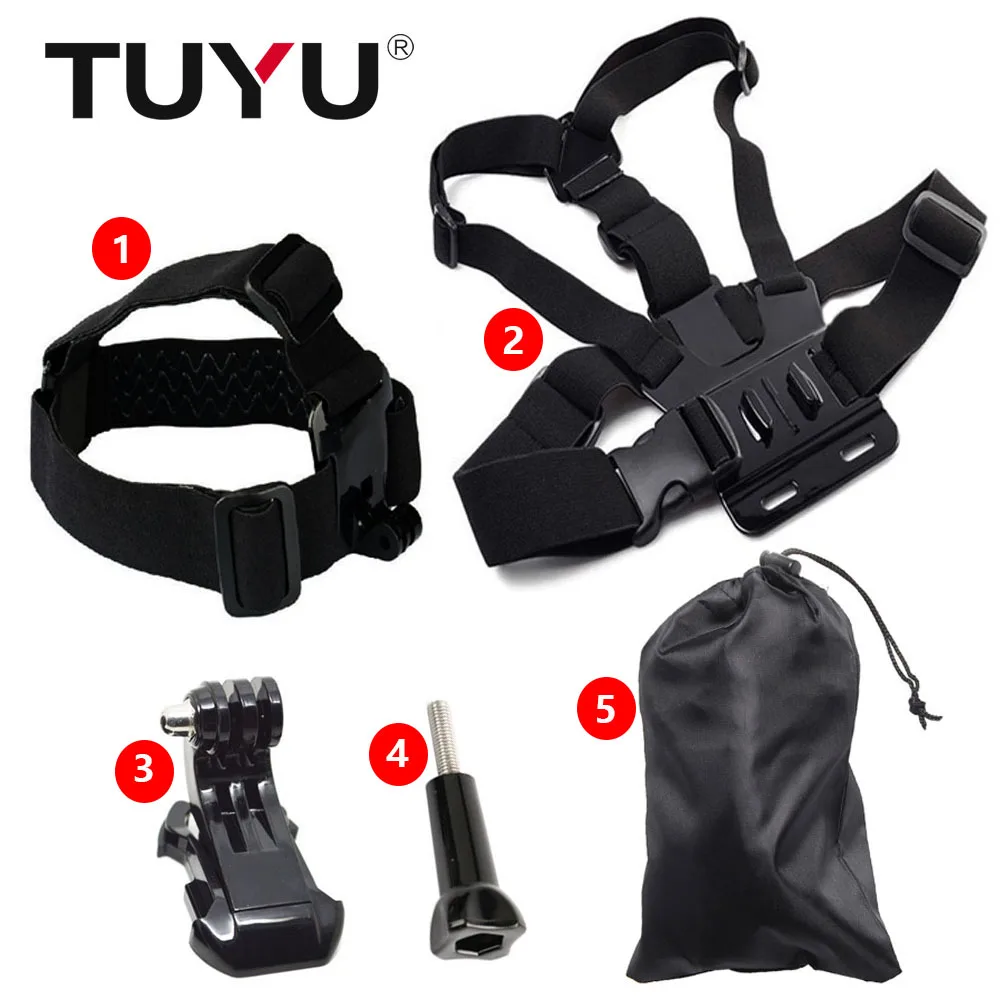 Tuyu Camera Accessories Set For Gopro Hero 6 5 4 Sjcam Sj4000 Xiaomi Yi