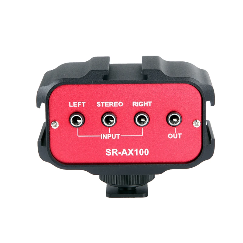 Misturador de Áudio Hub para Câmeras Saramonic Microfone Sapata Fria Montagem Dslr Filmadoras Sr-ax100 & - Image 5