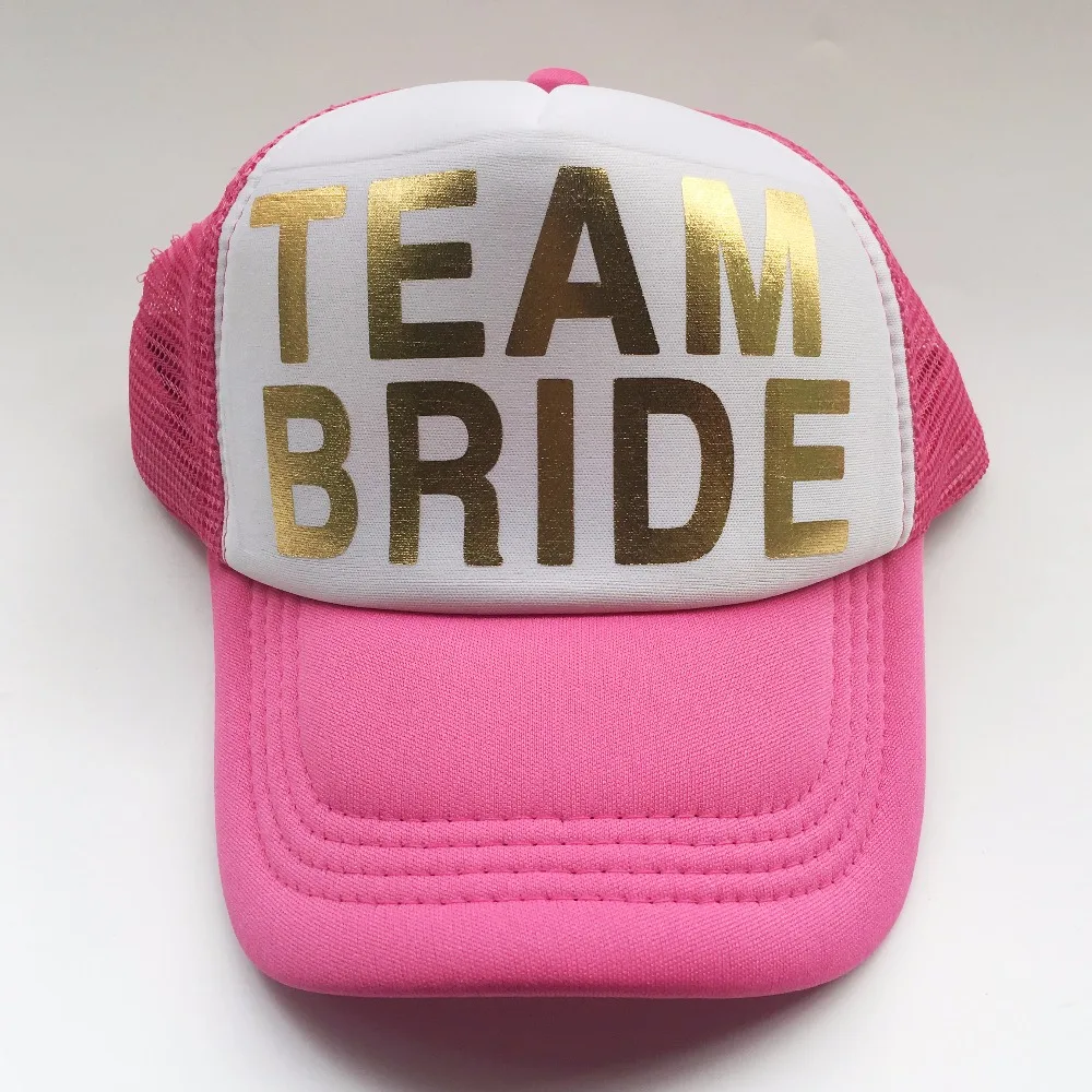 Buy BRIDE GROOM Golden Print Bachelorette Mesh Hats