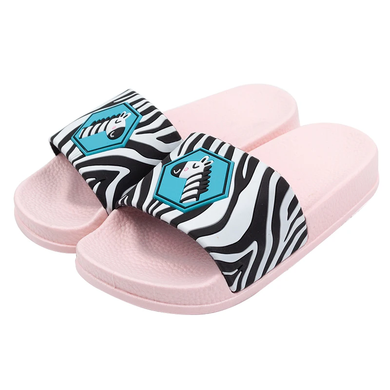 

Summer Children Beach Shoes Zebra Pattern Cartoon Zebra Non Slip Indoor Slippers for Kids Girls Boys Comfortable Home Slipper