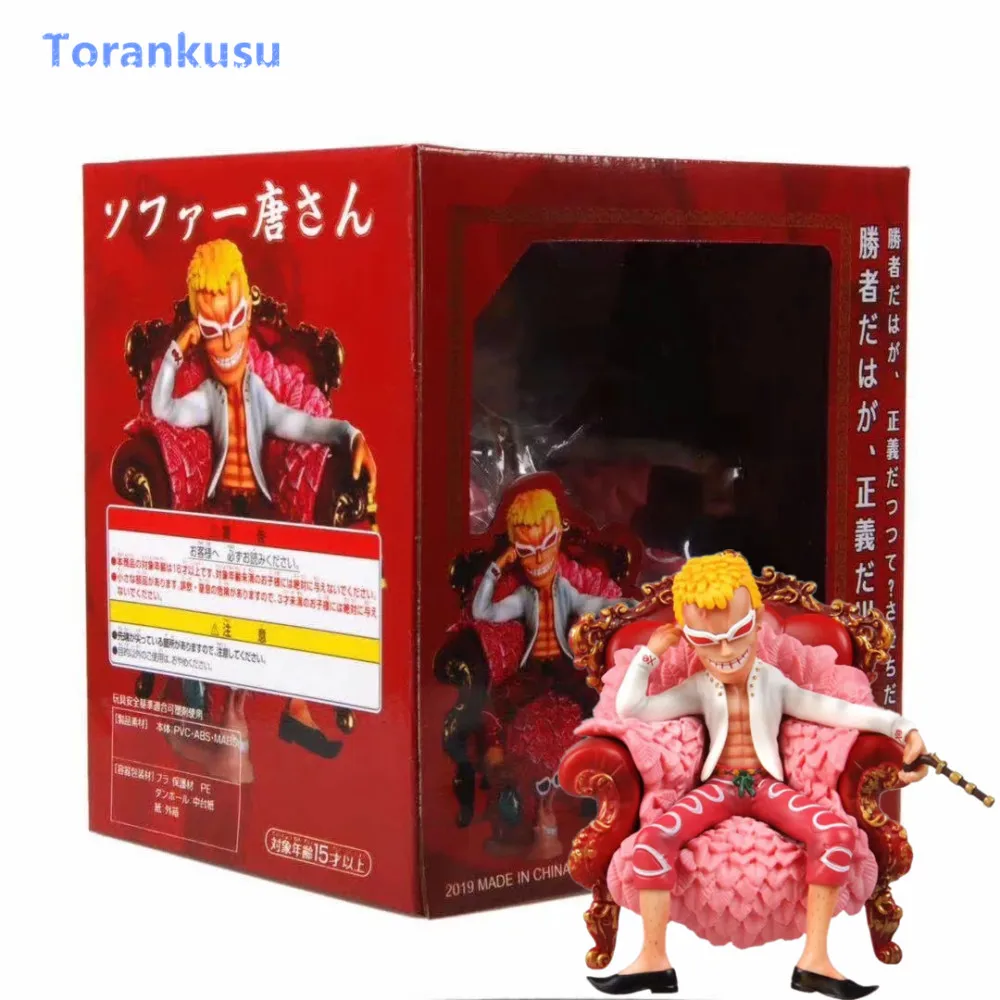 One Piece Anime Figure Donquixote Doflamingo Action Figure Sofa Q Ver PVC GK Model Hot Toys Kids Gift Anime One Piece Doll PG