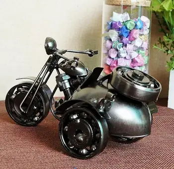 

Tieji model tricycle motorcycle model wheels can be turned into boy's gift two colors optional