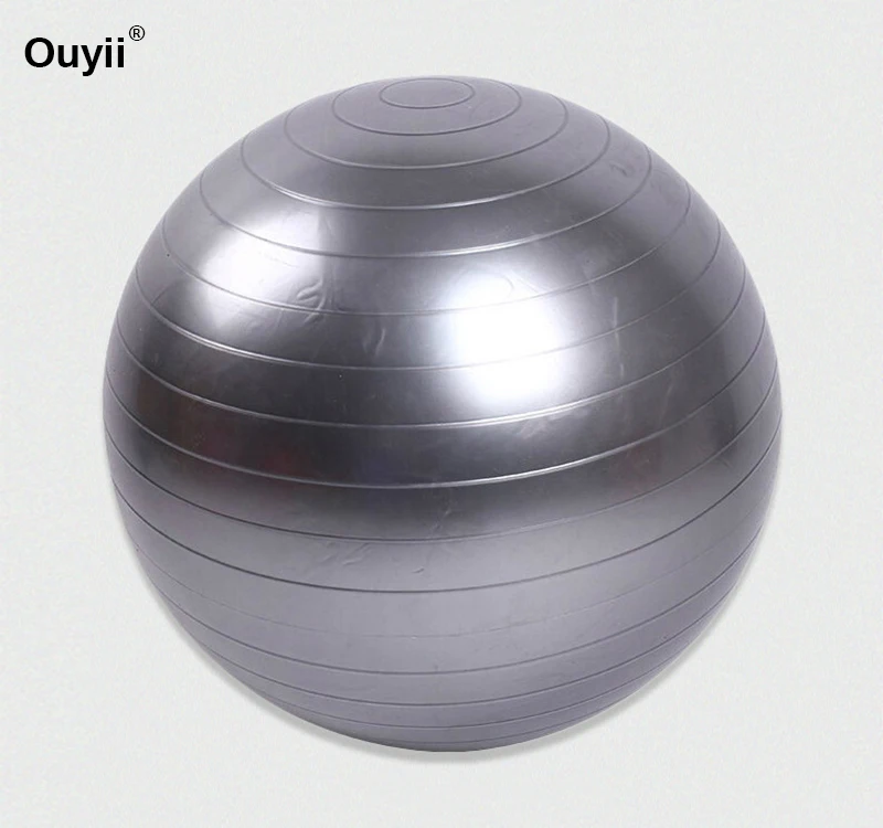 65cm-Gray Мяч для йоги с насосом для Пилата, тренировки, спортивные мячи для спортзала, фитнеса, фитнеса, йоги, баланс, упражнения, мячи, массажный мяч 45 см, 55 см, 65 см, 75 см - Цвет: 65cm-Gray