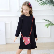 Платье для девочек; хлопковая Туника; Модные Детские платья для девочек; осенне-зимняя одежда для малышей; платье принцессы с единорогом; Vestidos