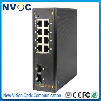 

Dahua DH-PFS3110-8P-96 8Port PoE Switch Unmanaged Support IEEE802.3af, IEEE802.3at Standard Two-layer ONV Industrial POE Switch