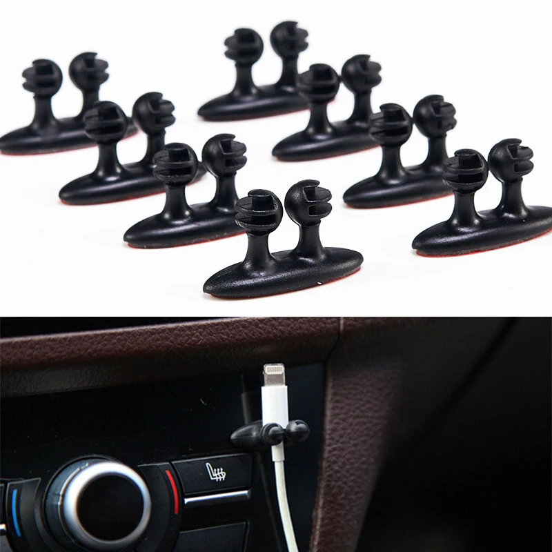 

Convenient and useful Holders for cable for car 8pcs