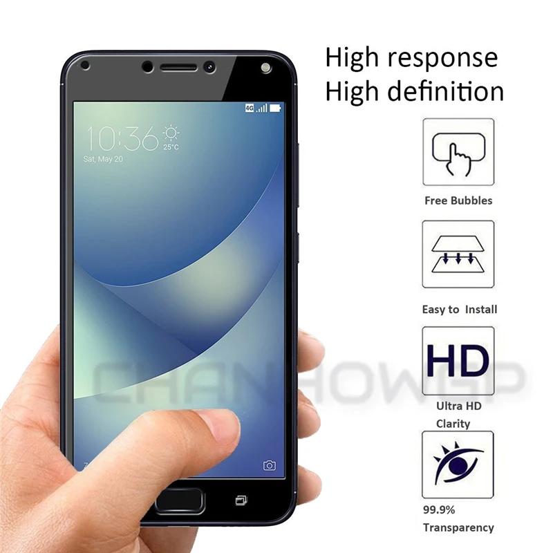 Полноэкранное закаленное стекло для ASUS Zenfone 4 MAX ZC554KL 5 дюйма ZC 554KL Zenfone4 max Pro Plus X00I X00ID