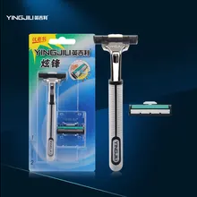 Durable 2 layers razor Blades & 2pcs Razor Holder High quality blades sharpener blades safety shaver blades for all country men