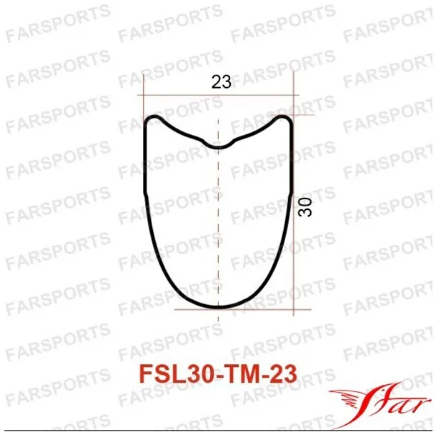 Farsports Углеродные трубчатые колеса 30 мм для дорожного велосипеда FSC30TM-23 700C легкие конкурентоспособные велосипедные колеса 1150 г