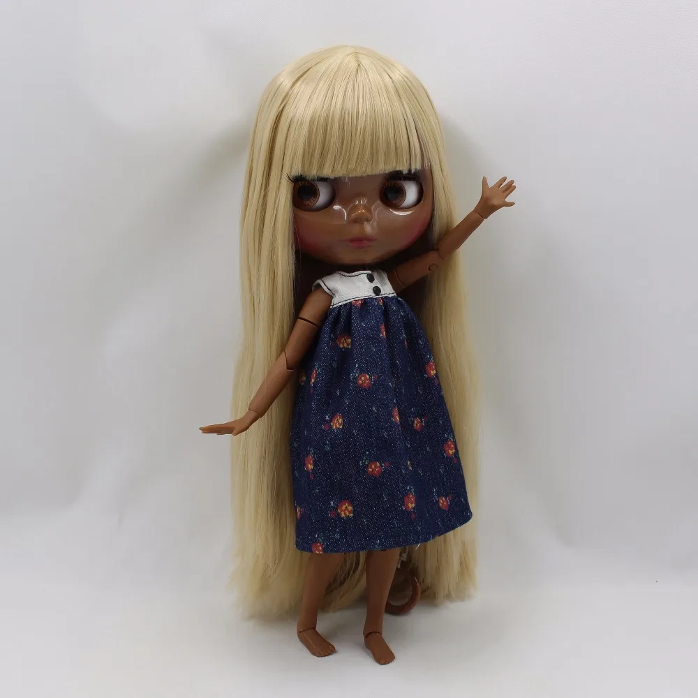 black doll blonde hair