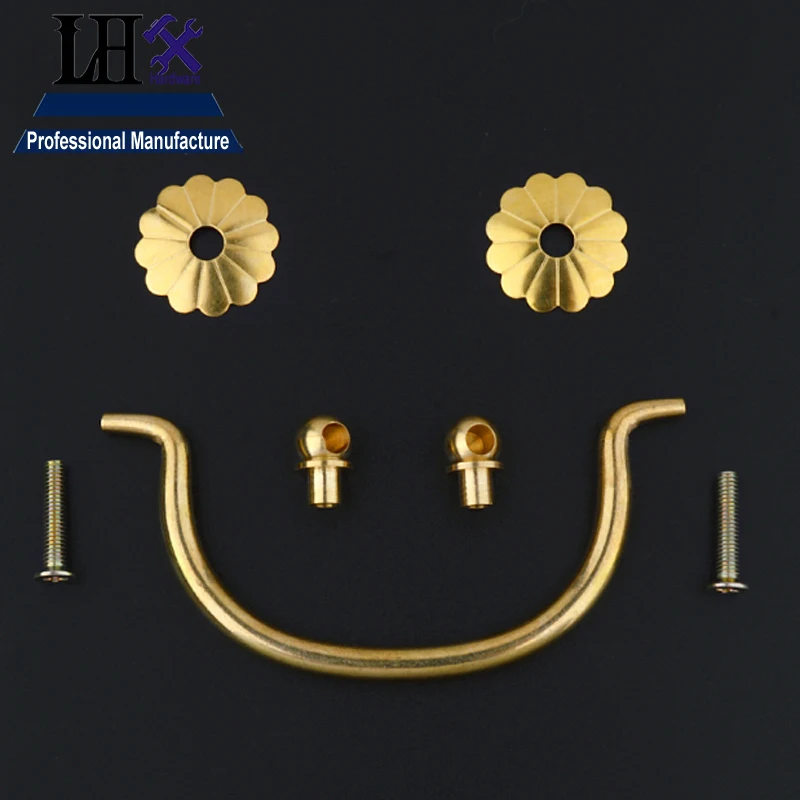 LHX YP297 العتيقة الأثاث مقبض مقبض ل درج المجوهرات مربع الجدول خزانة الجانب مجلس الوزراء دولاب اليدوية الأجهزة DIY أنا
