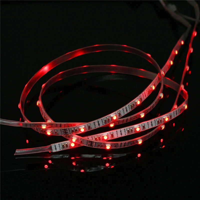 2 шт. 60 см 24 RGB Светодиодная лента светильник Питание от батареи 3528 SMD USB меняющаяся цветная светодиодная лента для обуви DIY светильник ing IP67 водонепроницаемый