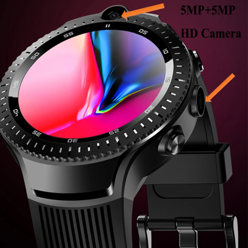 Kinyo Новые смарт-часы GPS 4g 1+ 16 GB большой памяти сердечный ритм SmartWatch Sim часы 5MP+ 5MP HD камера pk brave hope Смарт-часы