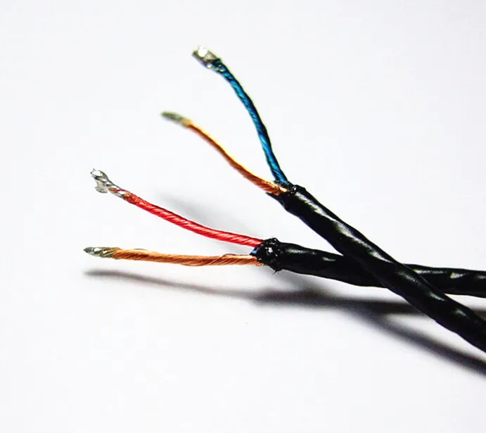 10pcs DIY headphone upgrade cable 32 core LC OFC oxygen free copper repair cable 1 2meter cable free shipping