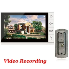 Home use 9 Inch Big Screen SD Card Video Record Door Phone Intercom System Doorbell IR Camera Intercom Door bell
