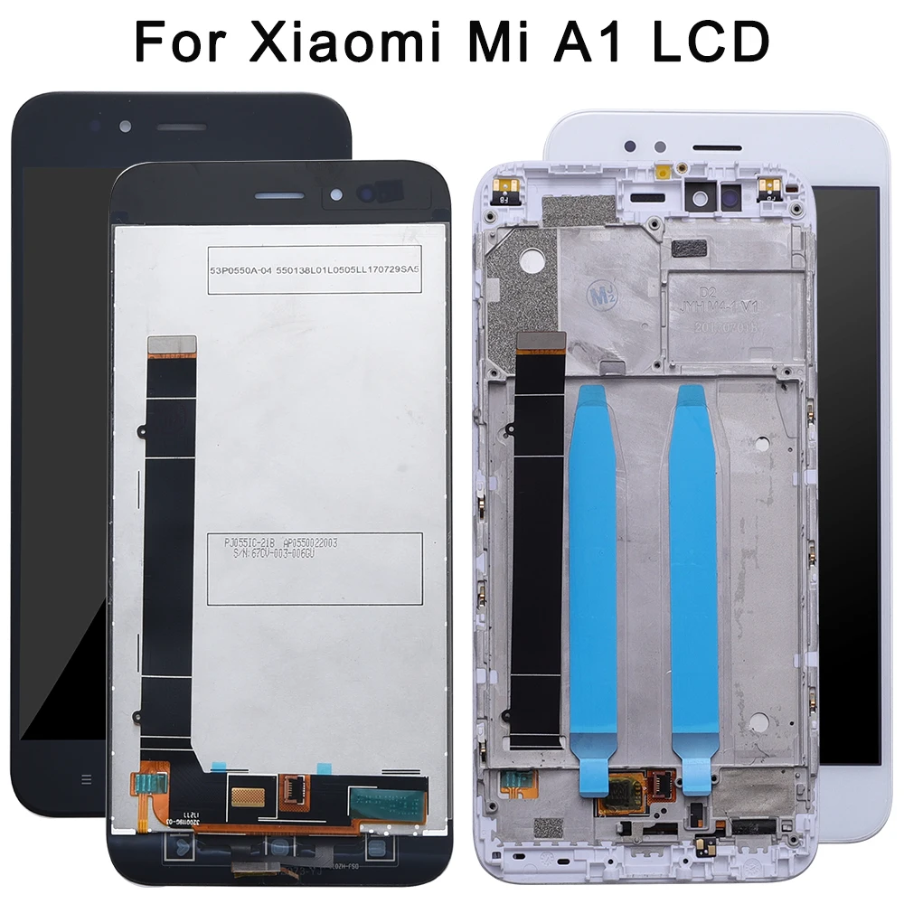 

For XiaoMi Mi A1 LCD Display and Touch Screen +Frame Assembly Repair Parts 5.5'' Replacement Phone Accessory+Tools+Tapes