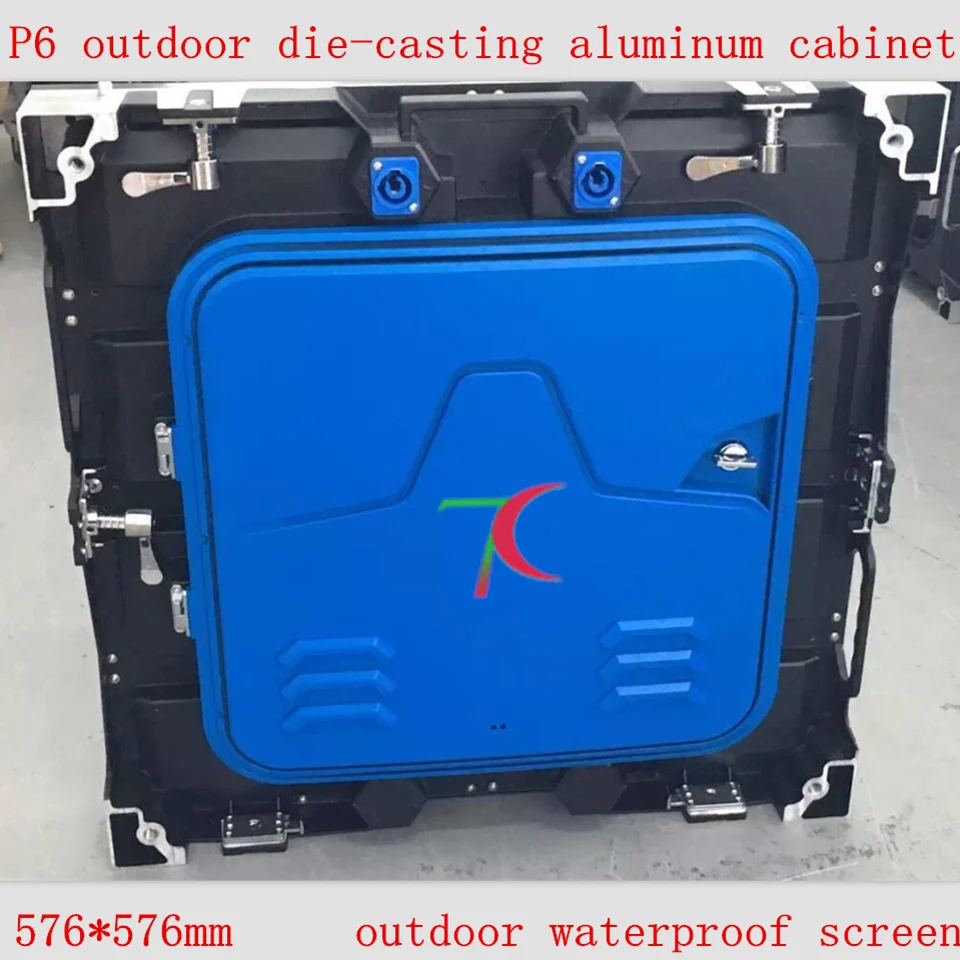 576*576 мм P6 открытый SMD литья под давлением алюминиевое Оборудование Кабинета светодиодный экран для натуральная кожа бизнес