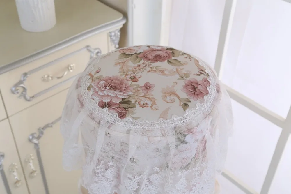 Dia 28cm Fashion Cloth Lace Bucket Purifier Tools Drinking Fountain Decor Home Decor Water Dispenser Dust Cover (4)