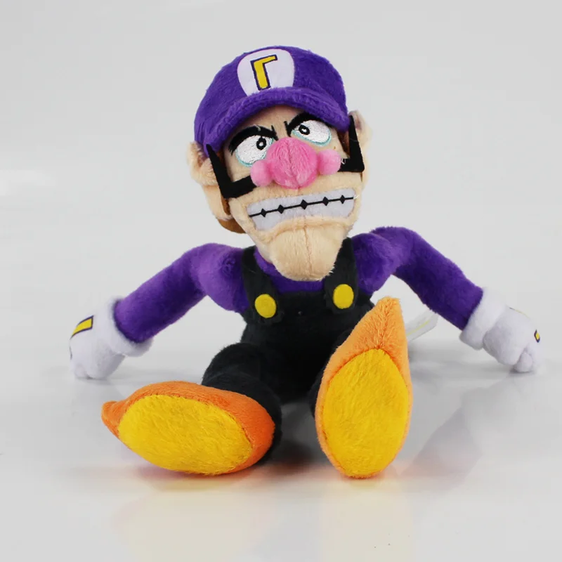 New Super Mario Brosthers Baby Waluigi Plush Toy Stuffed Doll 6'' Figure 