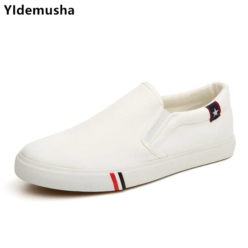 

YIdemusha 2018 New Unisex men Vulcanize Shoes Summer Breathable Trainers Casual Shoes Cheap White Canvas Platform Shoes Sneakers