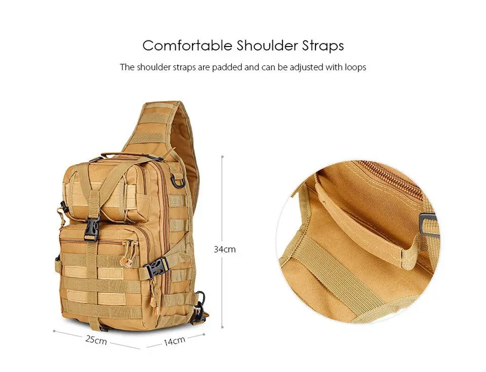 Bolsa ao ar Samll Tático Sling Bolsa Pacote Militar Rover Ombro Estilingue Mochila Edc Molle Assalto Gama Livre Daypack 5 Cheap Mochilas escal.
