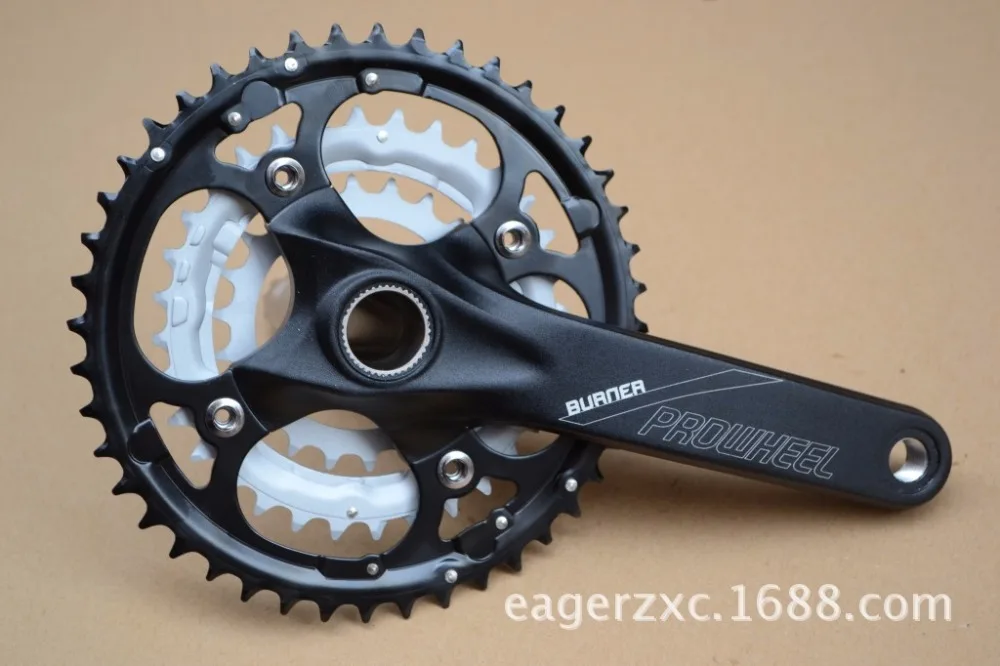 PROWHEEL 401 Mountain Bike MTB Bicycle Crankset Aluminum Alloy 44T 9 27 speed Teeth Chainwheel Crankset Bicycle Crank Sprocket