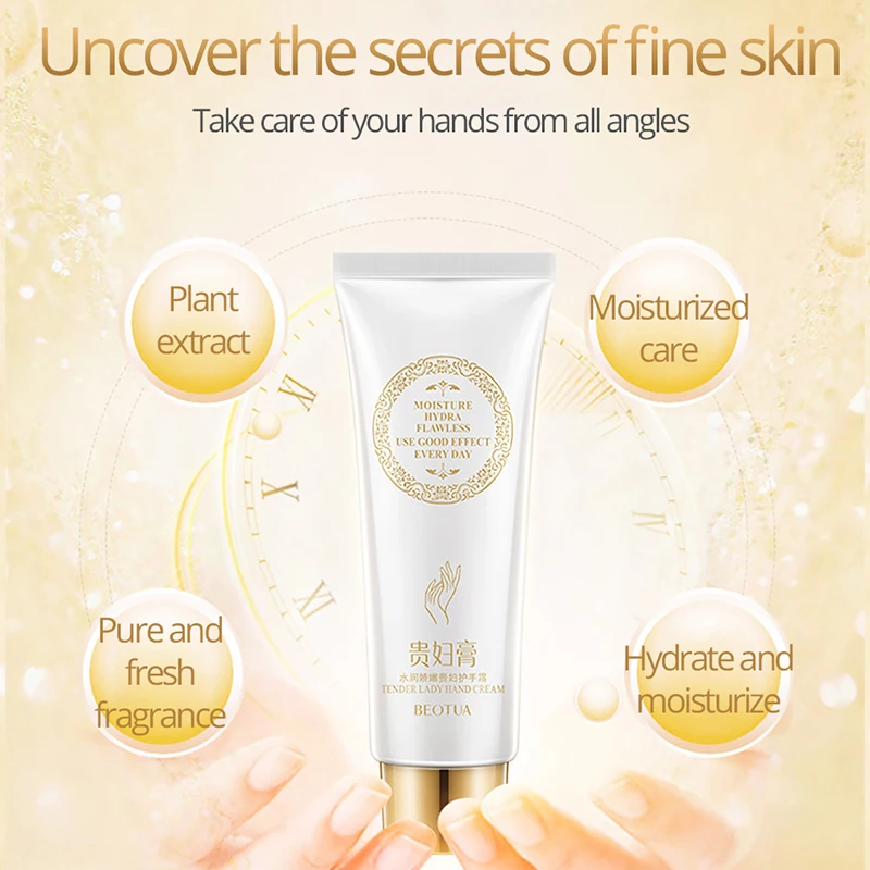 BEOATUA Lady Plant Extract Hand Cream Moisturizing Hydra Nourishing Whitening Anti Chapping Oil Control Fragrance Beauty Skin