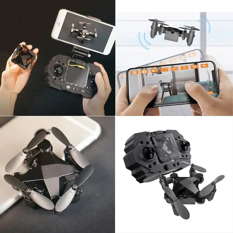 

Portable Remote Control Mini Drone Aerial Photography Outdoor Aircraft Foldable design, easy carry and storage.