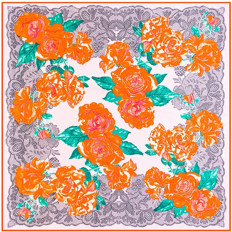 Женский шёлковый шарф хиджаб 100% X 100 см|brand silk scarf|silk brand scarfsilk scarf |