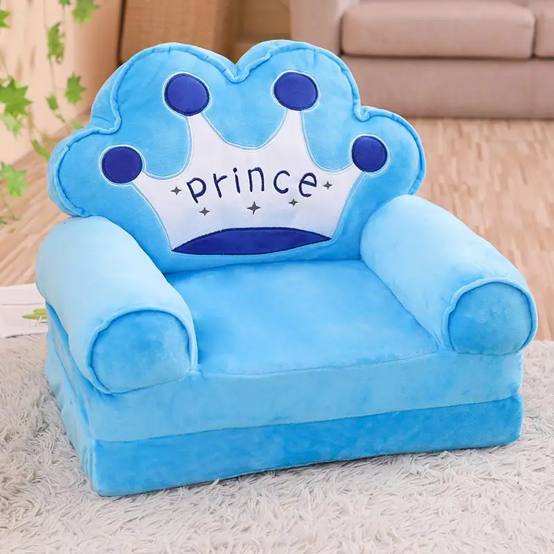 Детский маленький диван, мультяшное сиденье для девочки, мальчика, принцессы, детский диван, стул, табурет, ленивые татами, одна Подушка, детский подарок - Цвет: Color 9