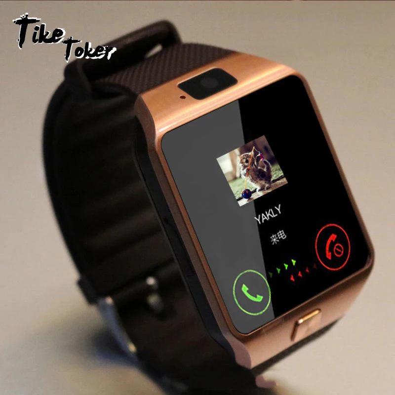 Умные часы TIke Toker 2018 золотые оранжевые белые черные Смарт с Bluetooth для IOS Android Iphone SIM