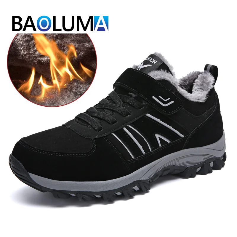

2019 Brand Super Warm Men's Winter Snow Boots Leisure Boots Ankle Men Shoes Plus Size Winter Sneakers Waterproof Winter Boots