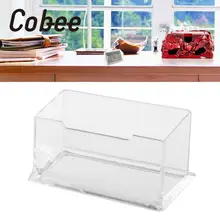 Cobee Acrylic Portrait Desktop Business Card Box Boxes Postcards Transparent Holder Home Office School Supplies