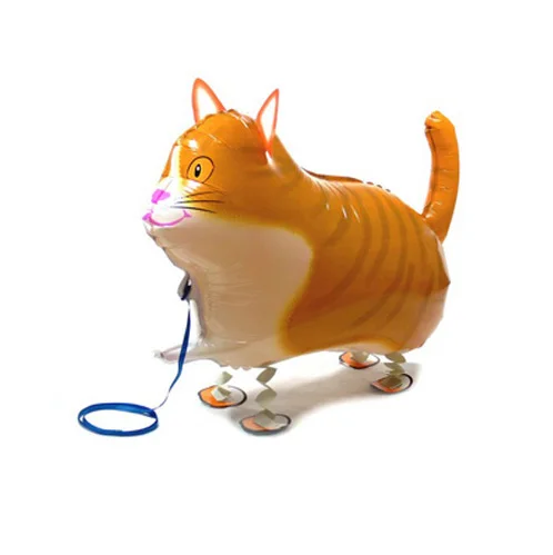 Шагающий кот. Шар Ходячий кот. Надувной кот. Надувной шарик с котом. Резиновый кот.