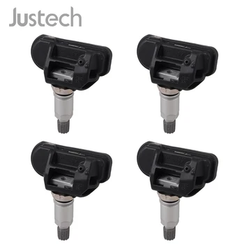 

Justech 4Pcs 433MHZ Tire Pressure Sensor A0009050030 With Rubber Valve Stem For MERCEDES BENZ Car TPMS Tire Pressure Sensor