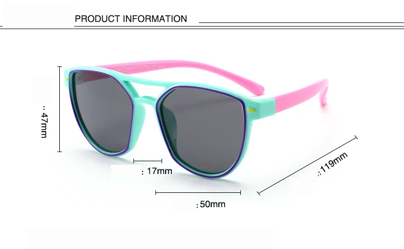 Модная детская одежда поляризованных солнцезащитных очков Мальчики Девочки Прохладный TR90 рамка солнцезащитные очки Дети УФ-защитой