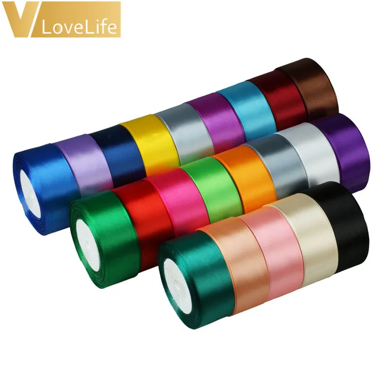 

25 yards /Roll 38mm Satin Ribbon DIY Bow Craft Gift Wrap Wedding Party Xmas Decoration Webbing Crafts Gift Packing Belt