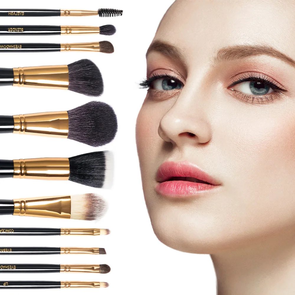 Top Quality Make Up Brushes 11pcs Brush Sets Professional Nature