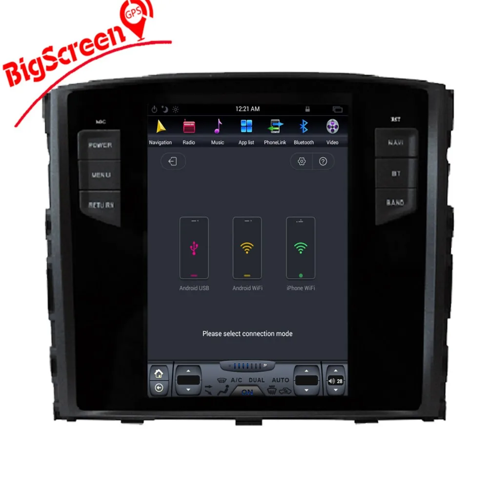 Clearance 10.4 Inch Tesla style Android 7.1 Car Radio GPS Navi For Mitsubishi Pajero V97 V93 Shogun Montero 2006+ Unit Stereo Satnav 64GB 2