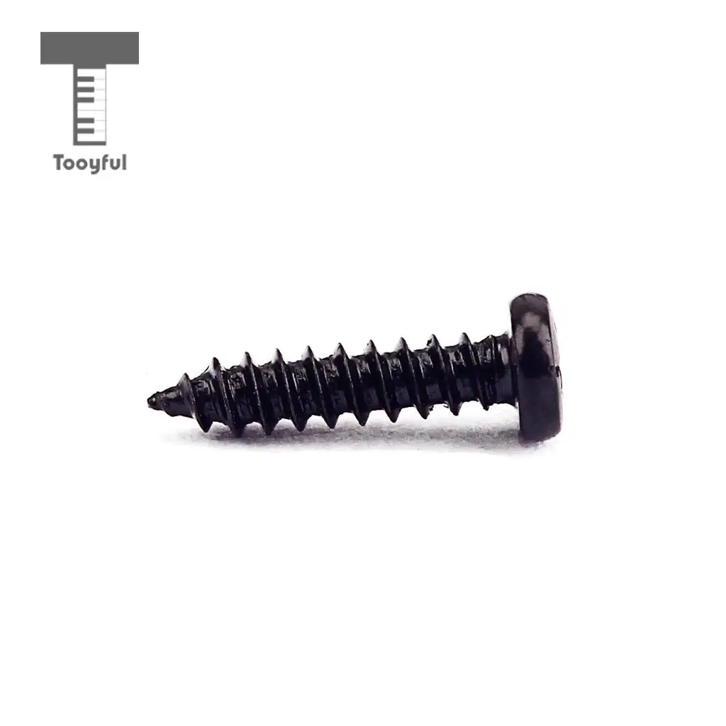 Tooyful 100 Pieces Iron Tuning Peg Tuner Mounting Screws for Guitar Bass Ukulele Mandolin Universal Parts 11 x 2.2mm