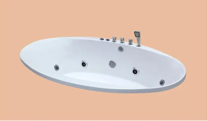 2230mm Oval Drop-in Fiberglass whirlpool Bathtub Acrylic Hydromassage Embedded Surfing Tub NS6019 | Обустройство дома