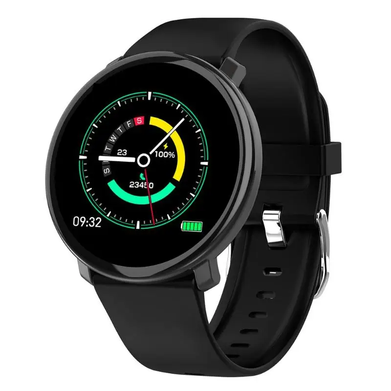Черный M31 Smartband пульсометр Фитнес Мода секундомер полный ips истинный цвет трекер с дисплеем шагомер будильник браслет - Цвет: Черный